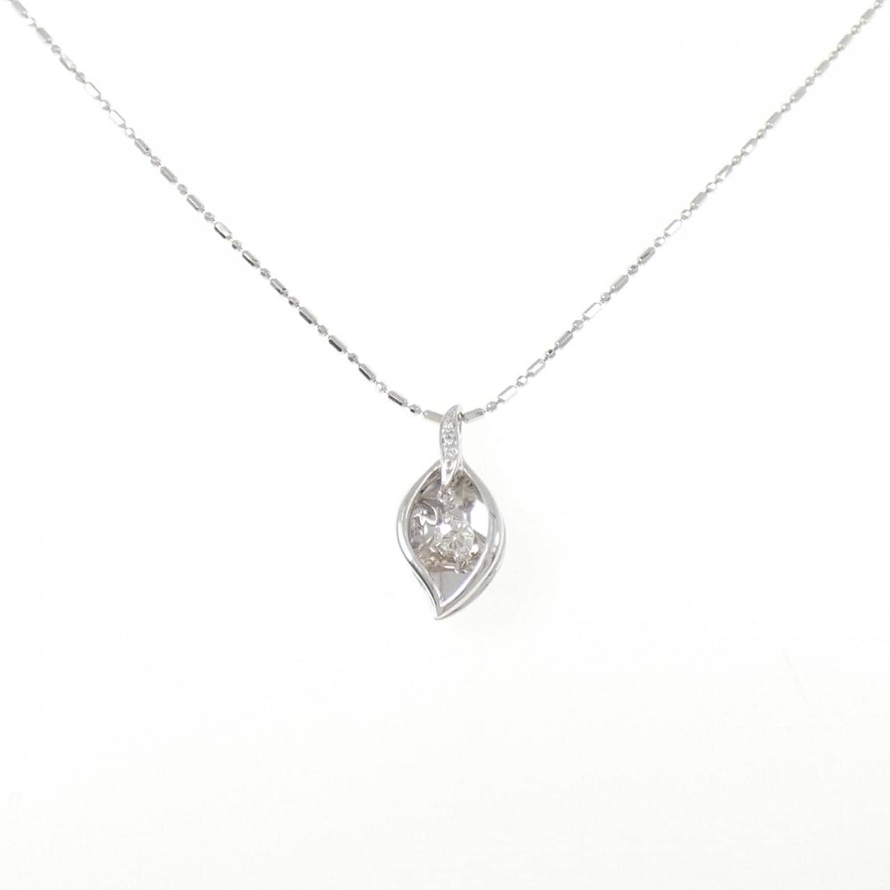 K18WG ダイヤモンド ネックレス 0.209CT