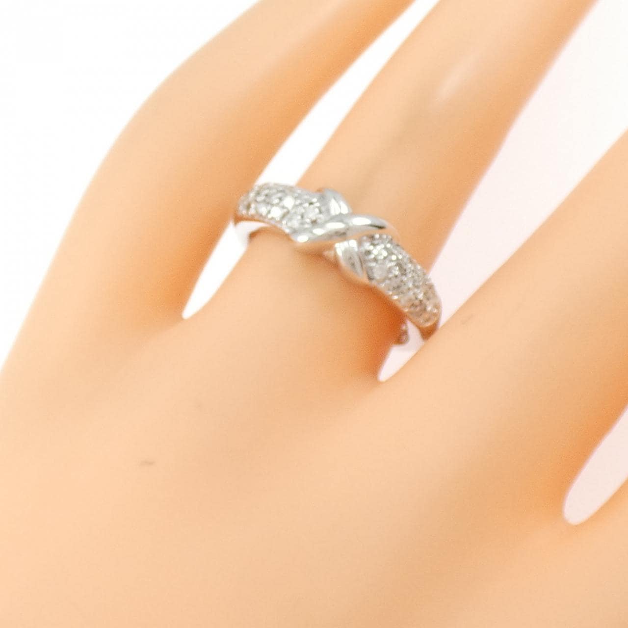 K18WG ダイヤモンド リング 0.31CT