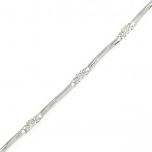 K18WG ダイヤモンド ブレスレット 0.21CT