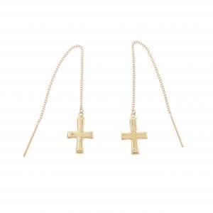 K18YG クロス ピアス