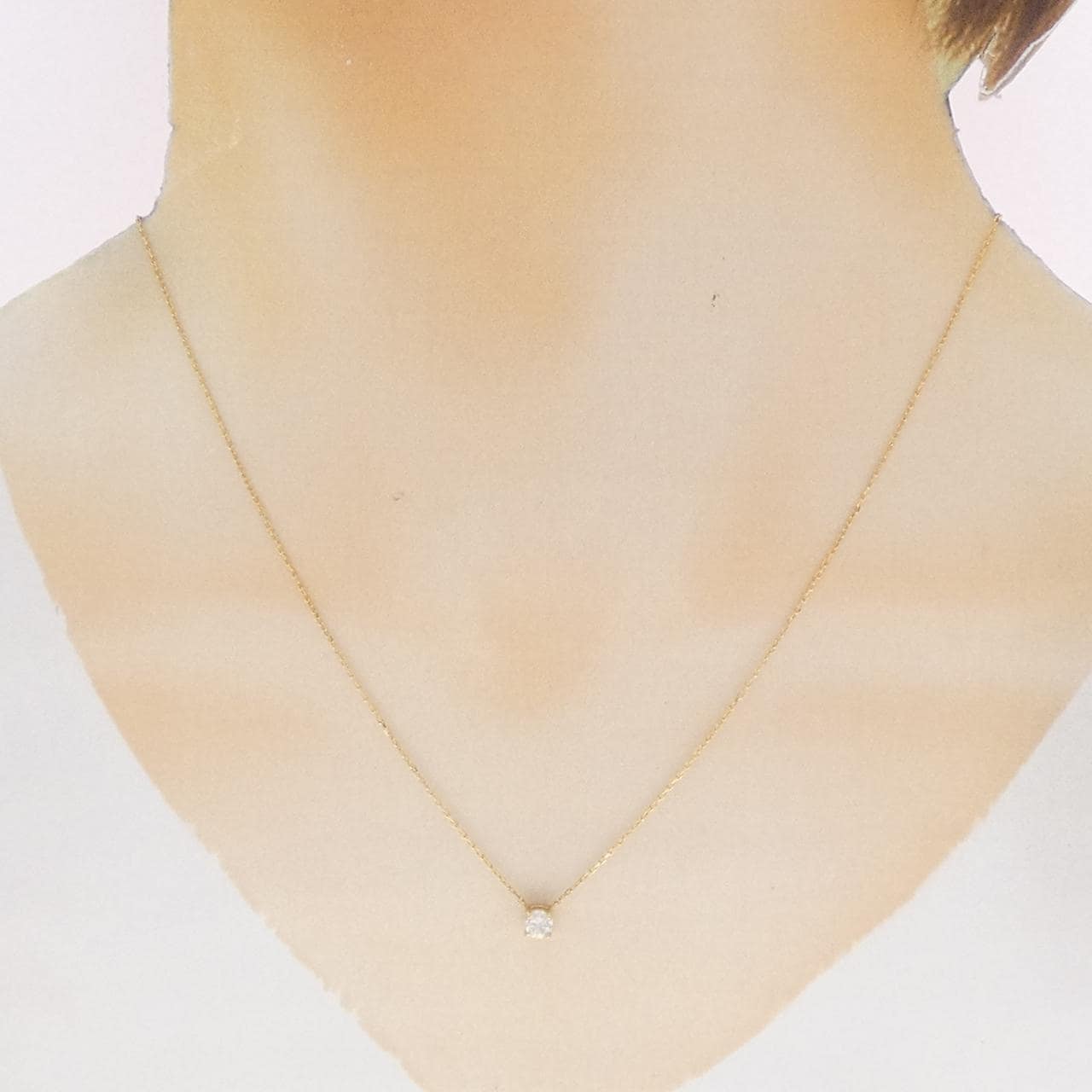 K18YG ダイヤモンド ネックレス 0.20CT
