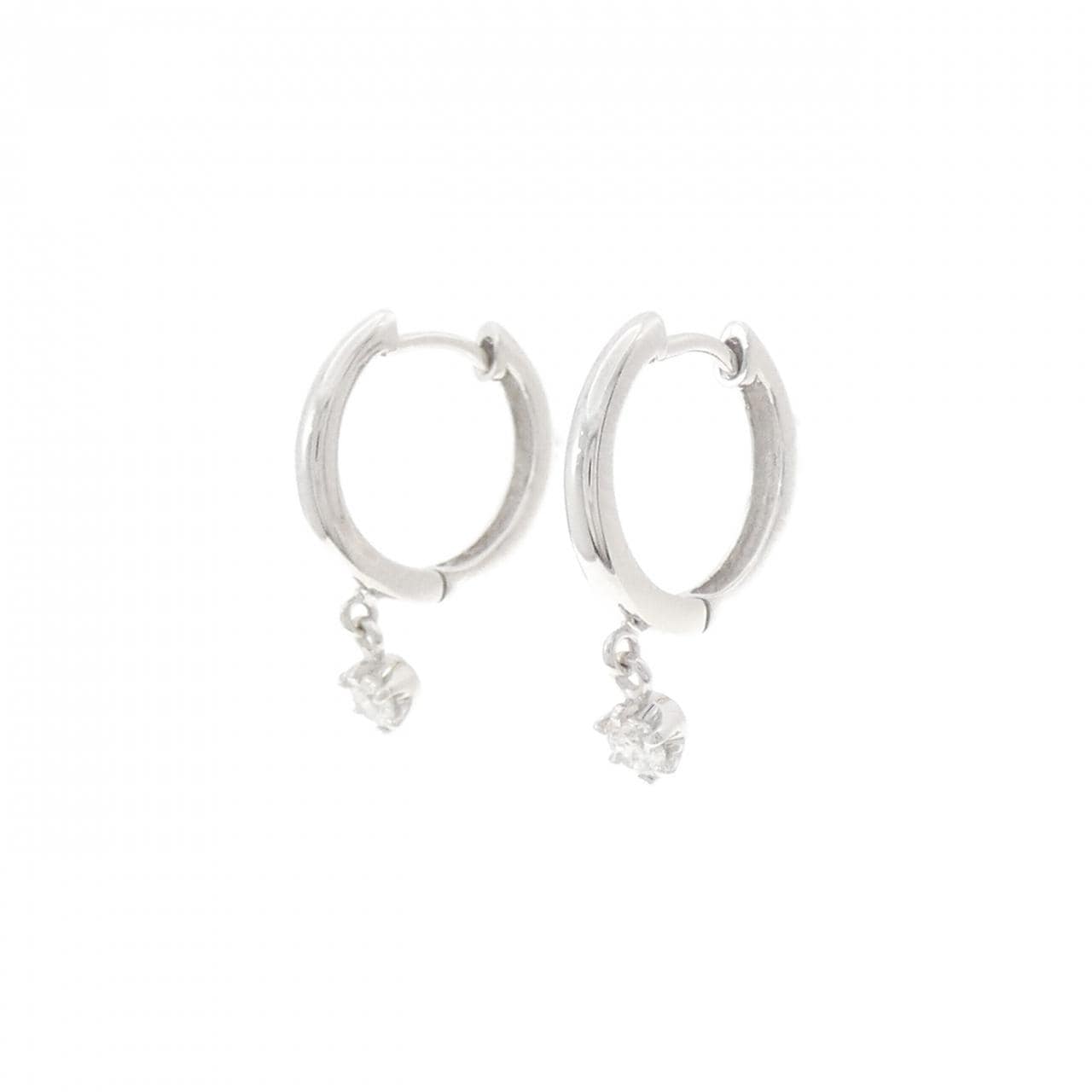 K14WG ダイヤモンド ピアス 0.20CT