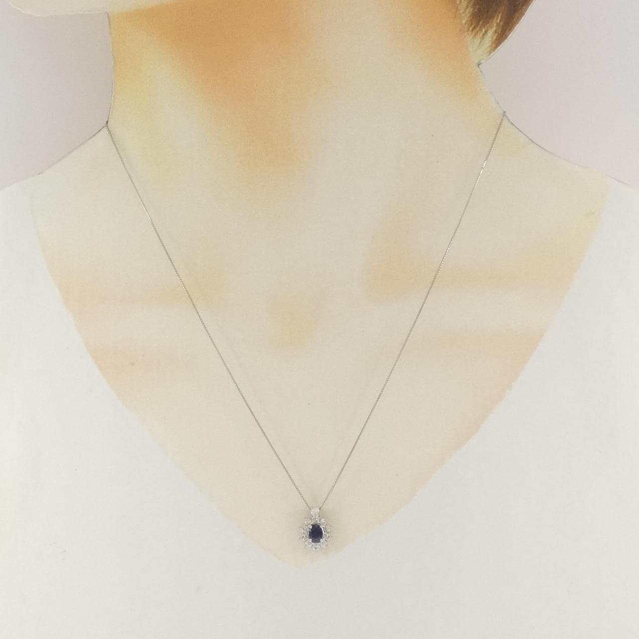 PT900/PT850 サファイヤ ネックレス 0.50CT
