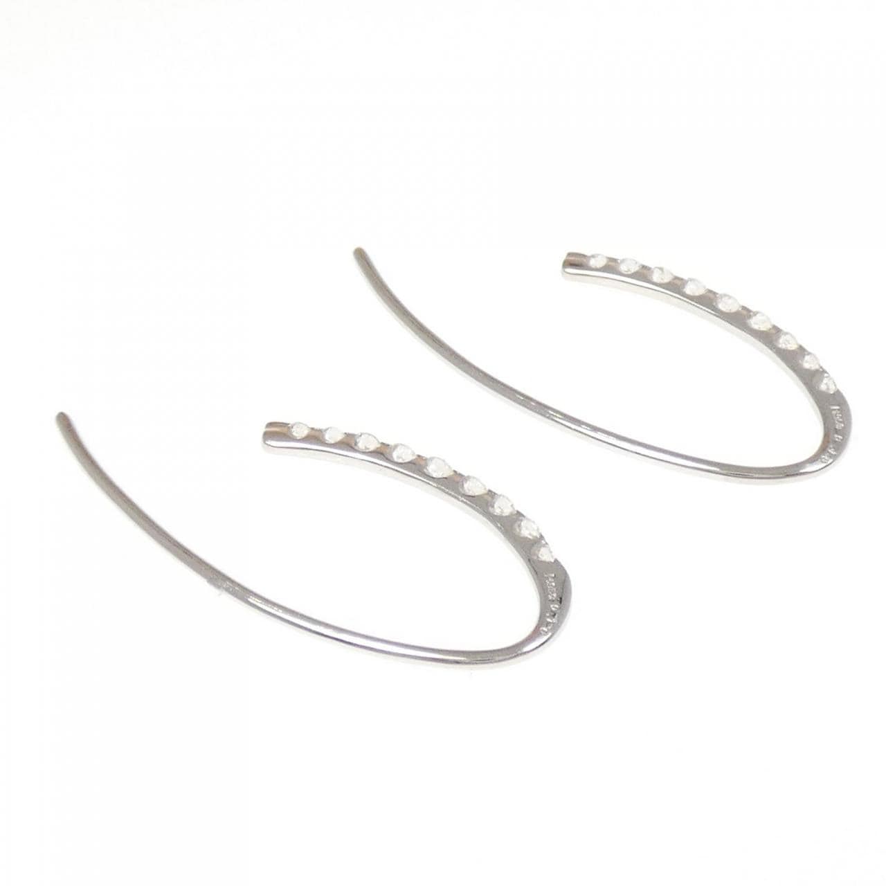 PT950 ダイヤモンド ピアス 0.20CT