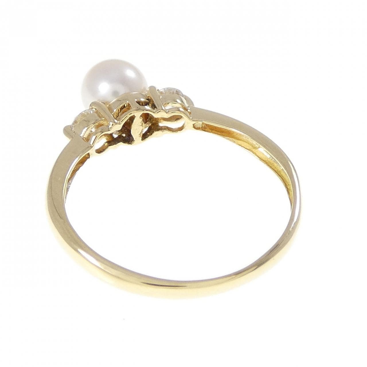 K18YG アコヤパール リング 4.9mm