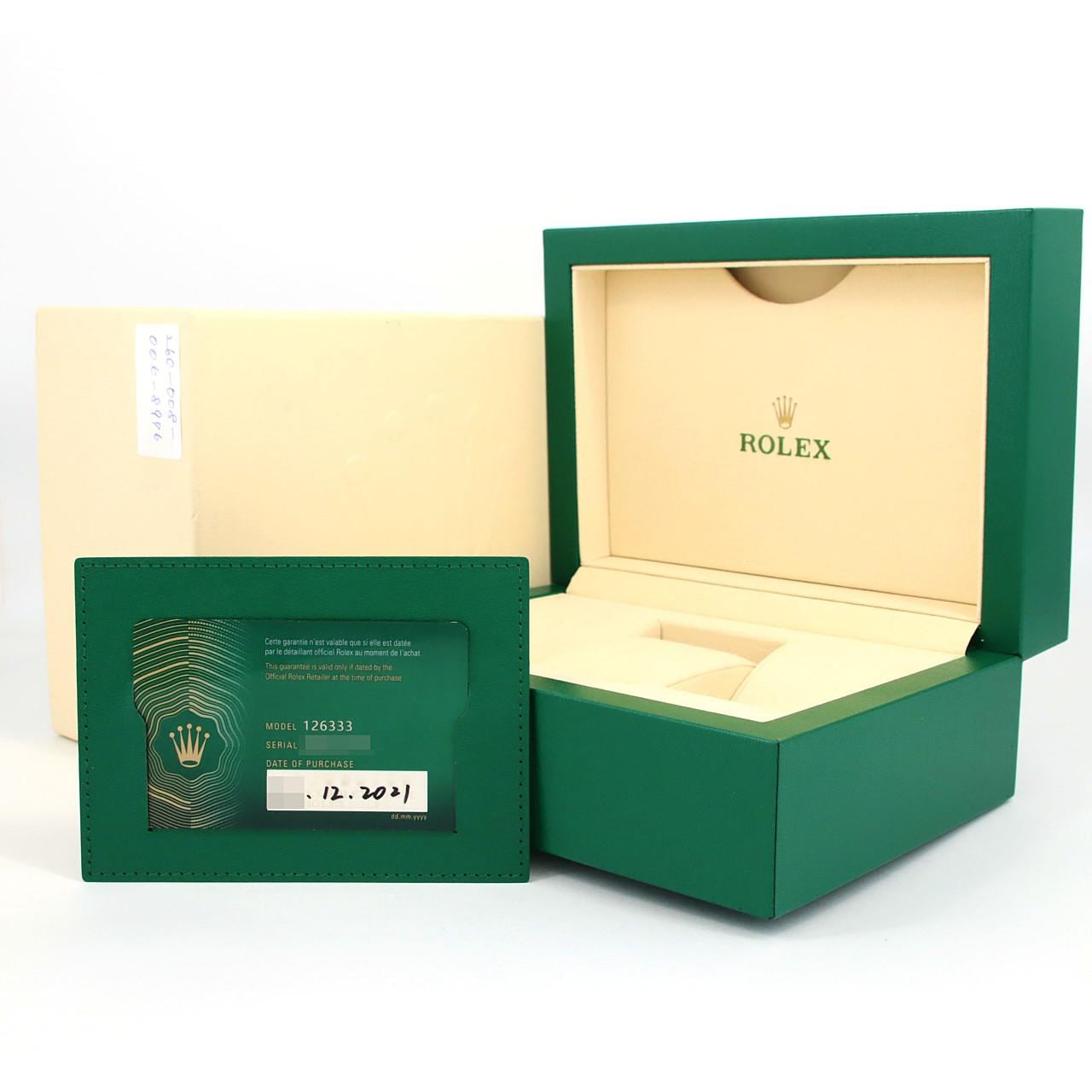ロレックス デイトジャスト 126333･3 SSxYG 自動巻 ランダム番