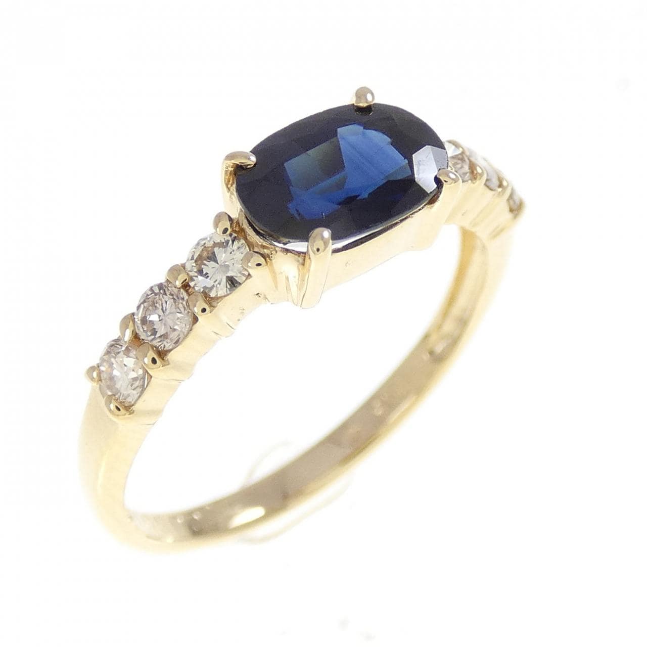 K18YG Sapphire Ring 1.05CT