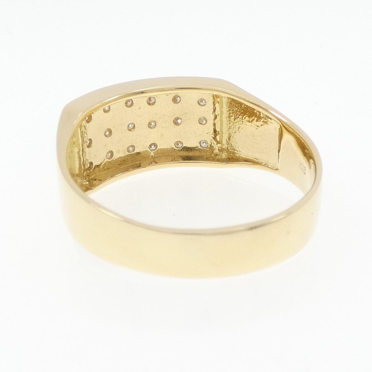 【新品】K18YG ダイヤモンド リング 0.12CT