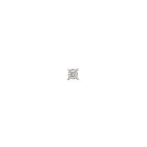 K18WG ダイヤモンド ピアス 0.03CT 片耳