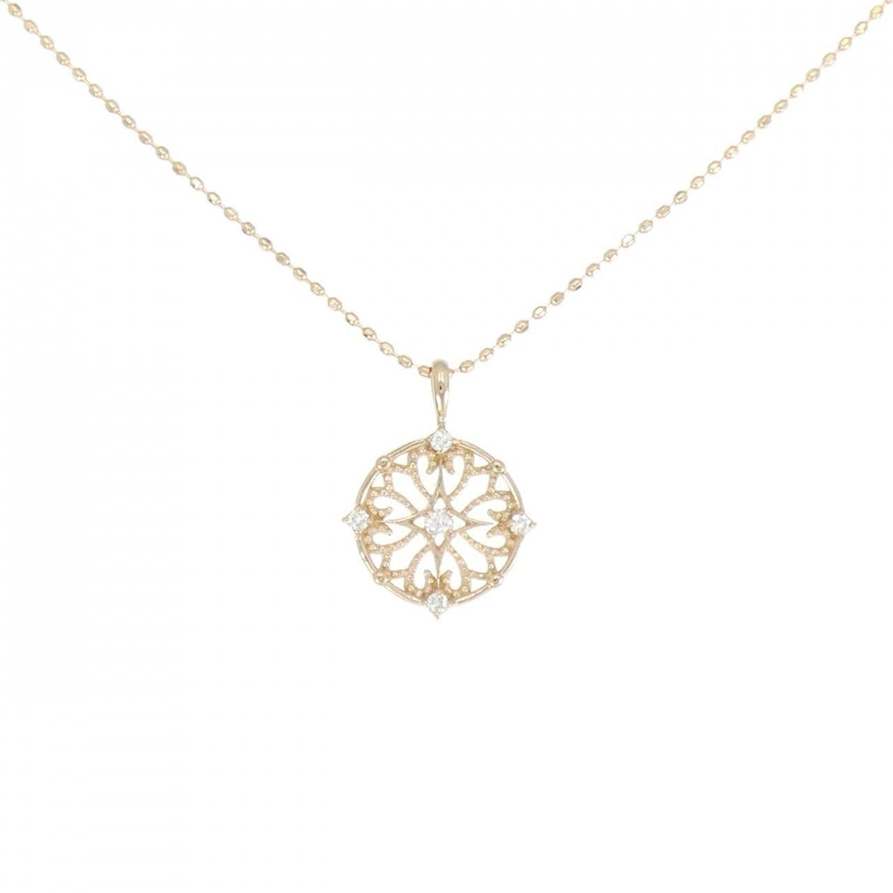 K18PG ダイヤモンド ネックレス 0.05CT