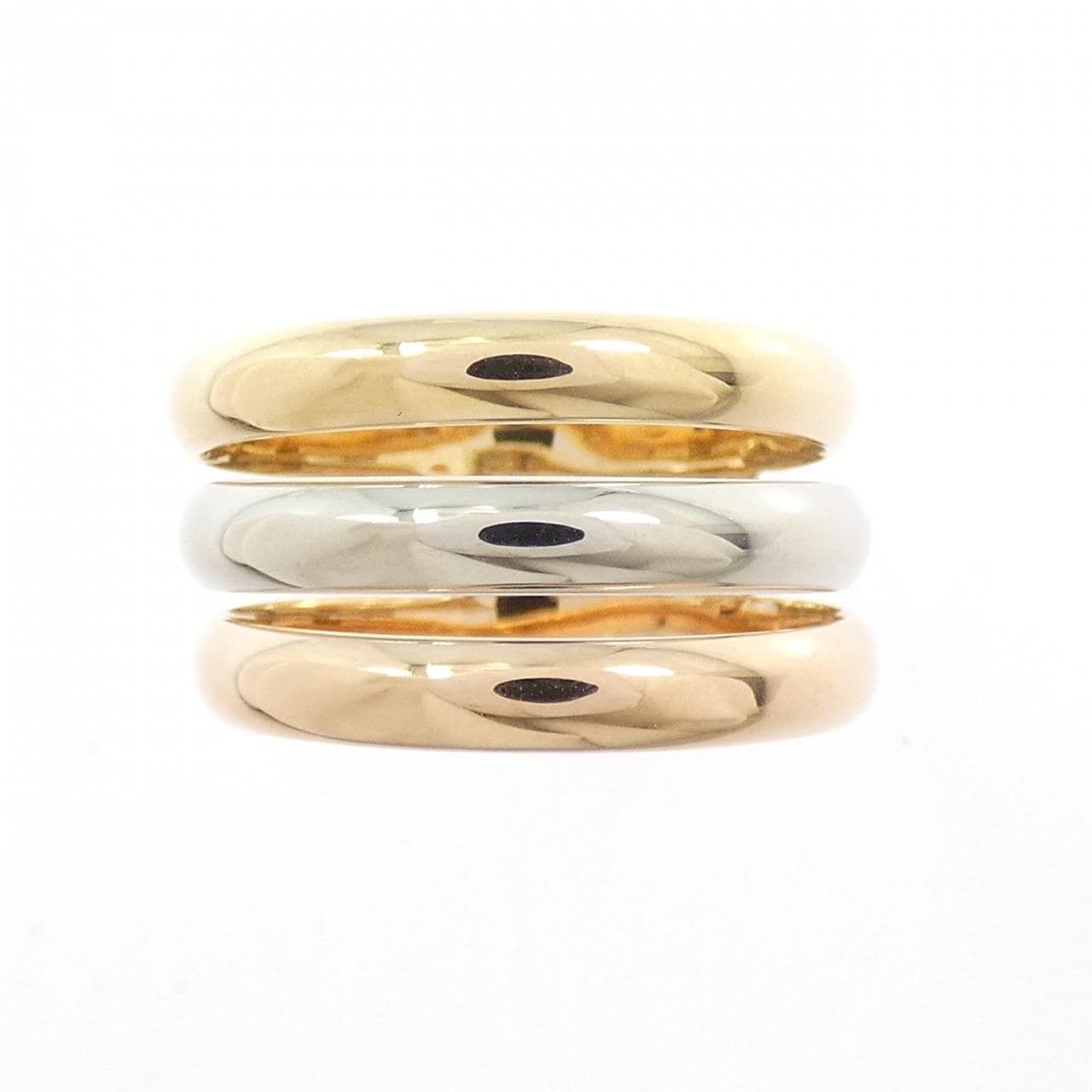 カルティエ 750スリーカラー リング