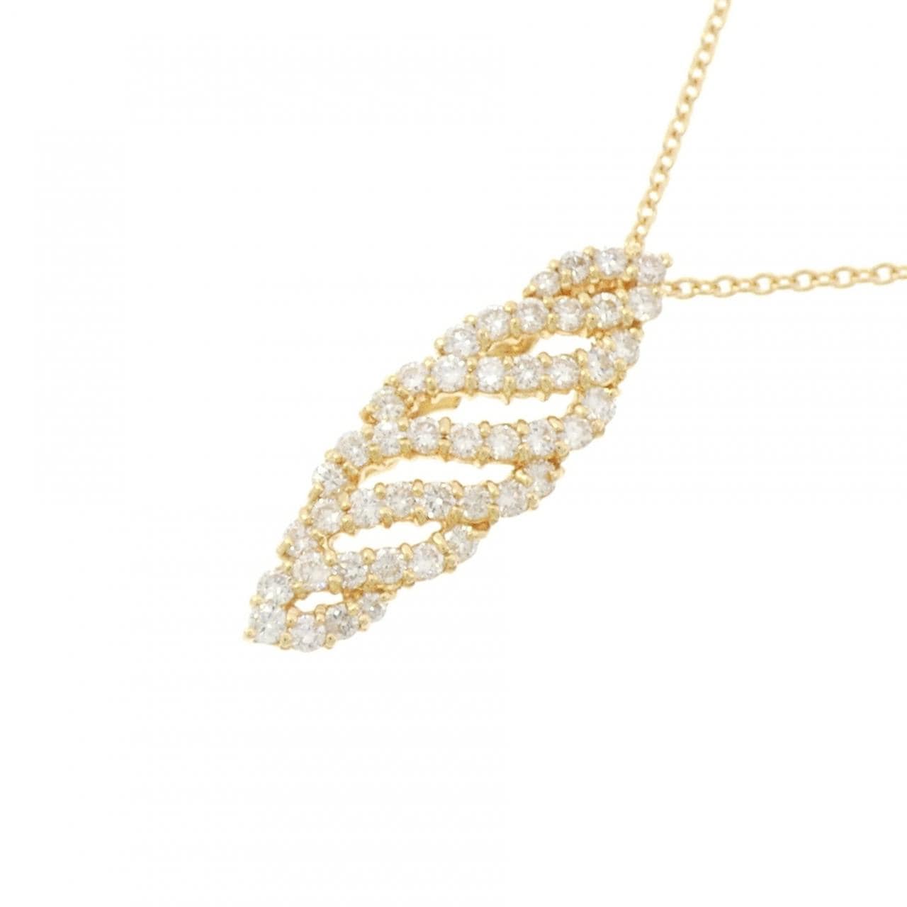 K18YG ダイヤモンド ネックレス 0.80CT
