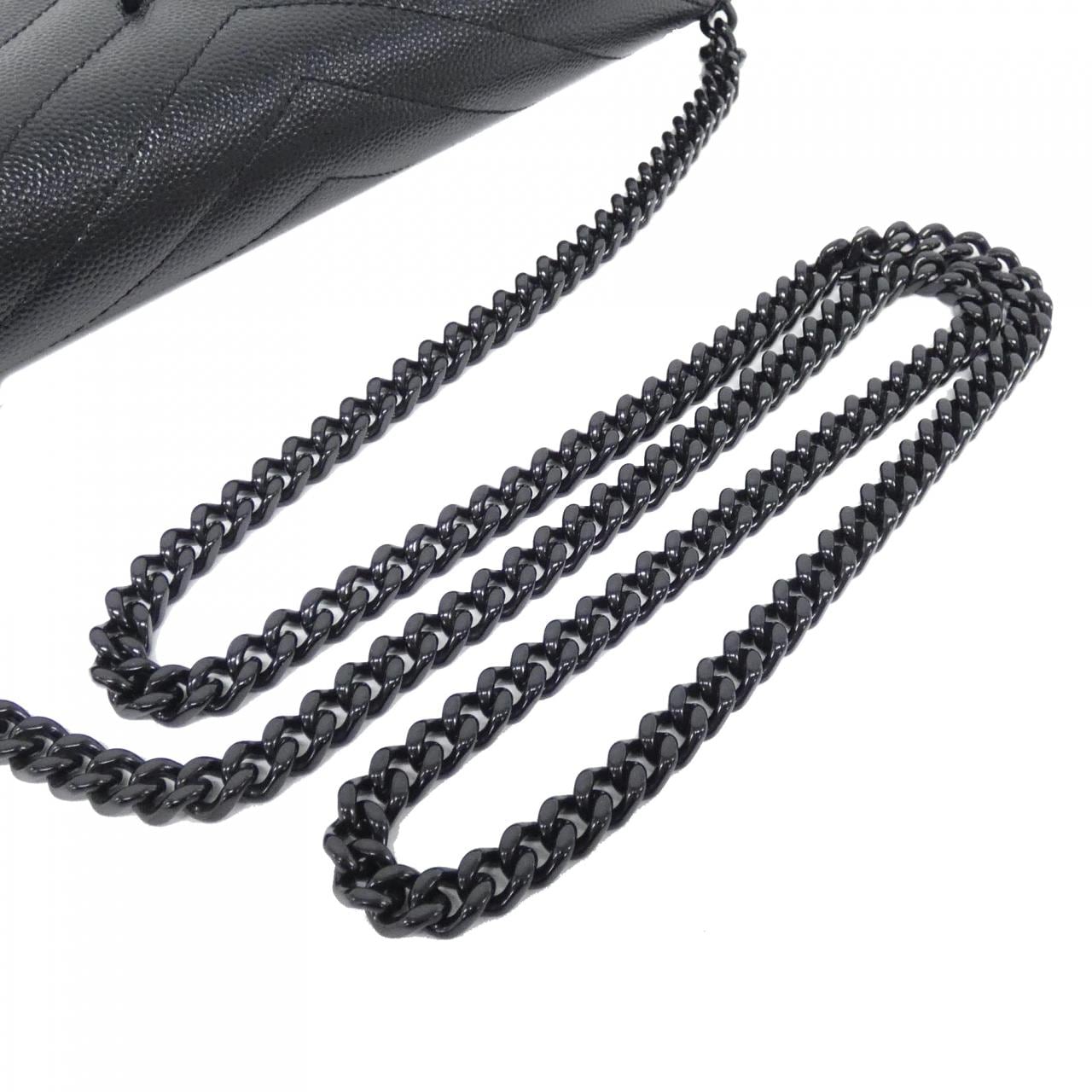 サンローラン 377828 BOW05 チェーンウォレット