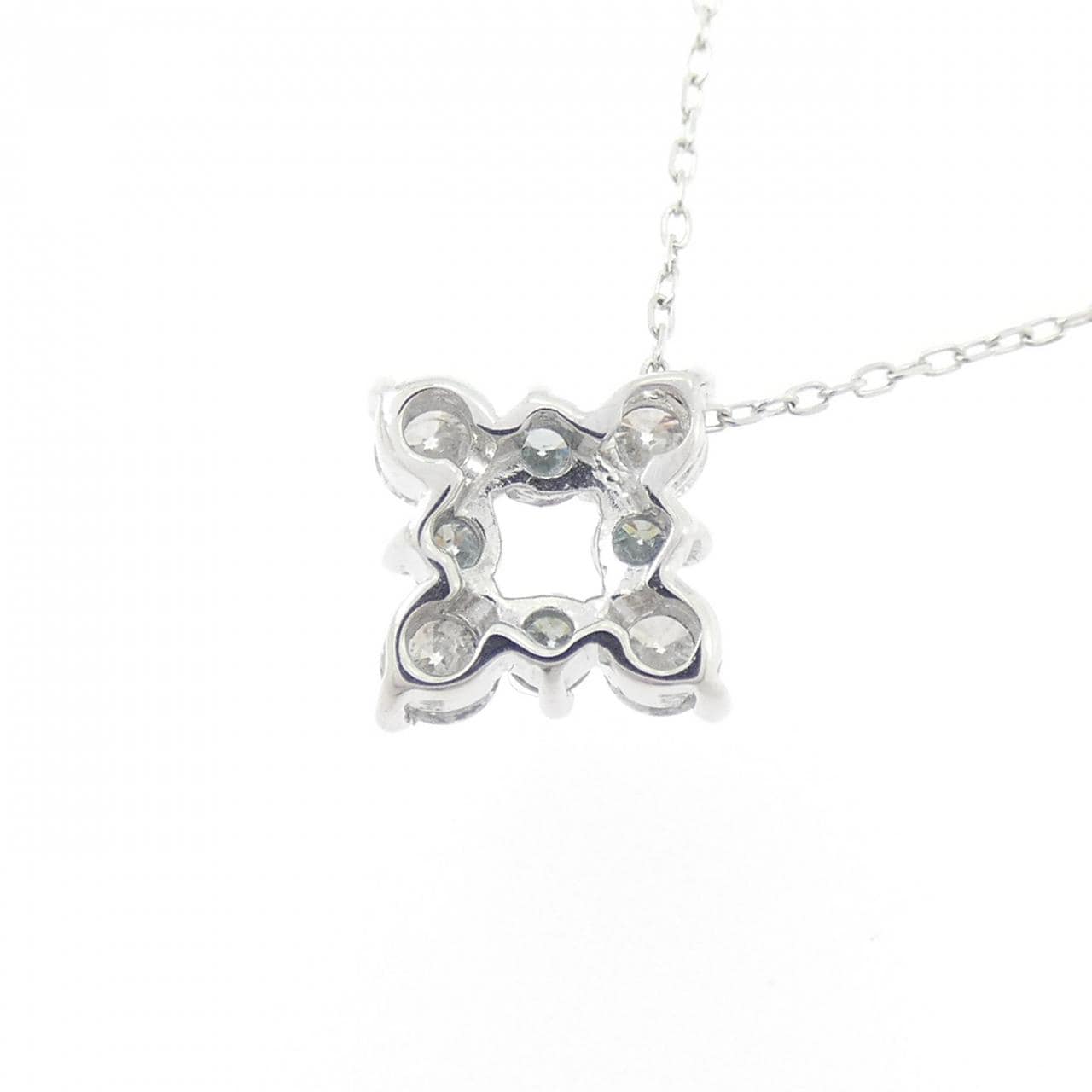 K18WG ダイヤモンド ネックレス 0.30CT