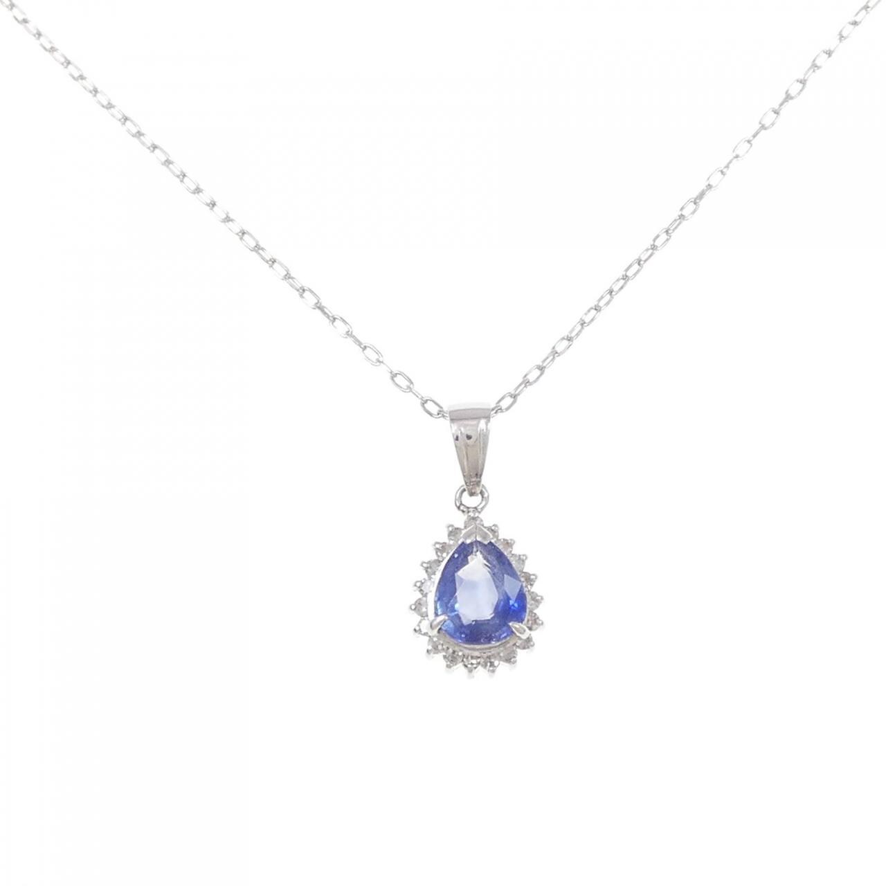 PT Sapphire Necklace 0.94CT