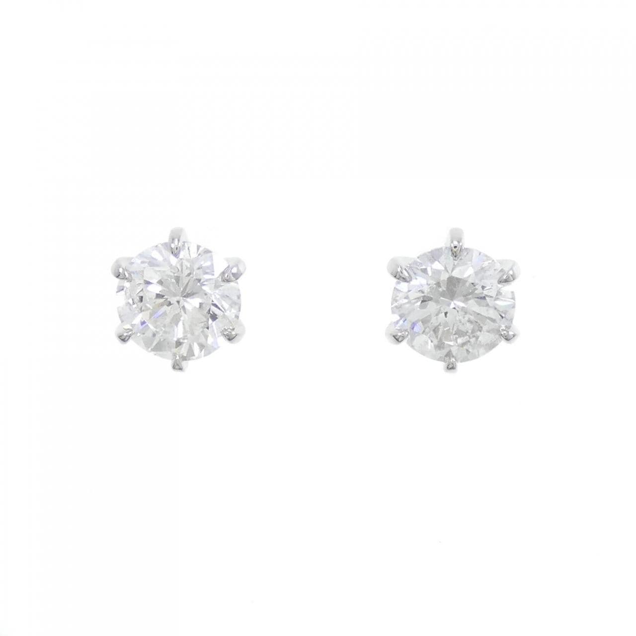 [Remake] PT/ST Diamond Earrings 1.001CT 1.065CT G I1 VG
