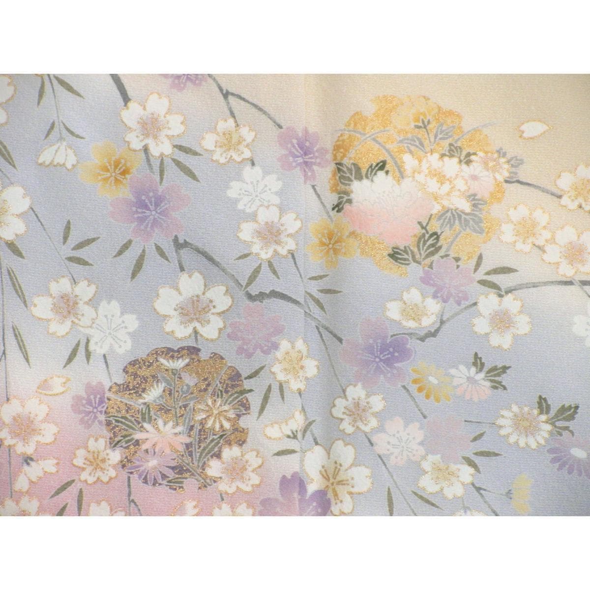 訪問着　友禅金彩加工