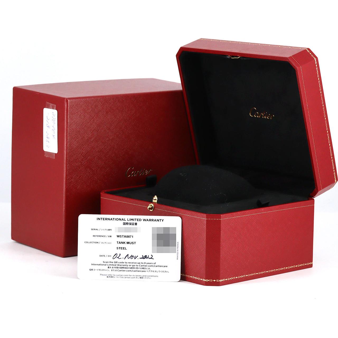 カルティエ タンクマストSM WSTA0071 SS クォーツ