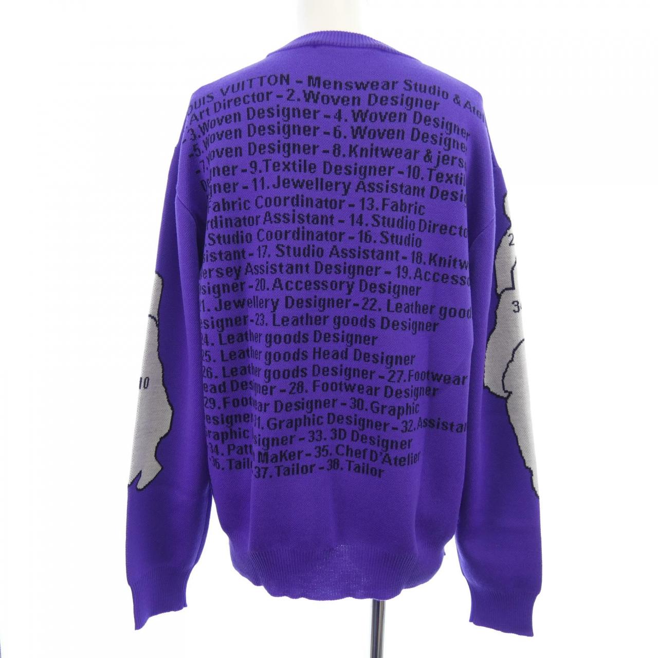 LOUIS VUITTON Vuitton Studio 提花圆领针织衫 (HNN93WZLL)