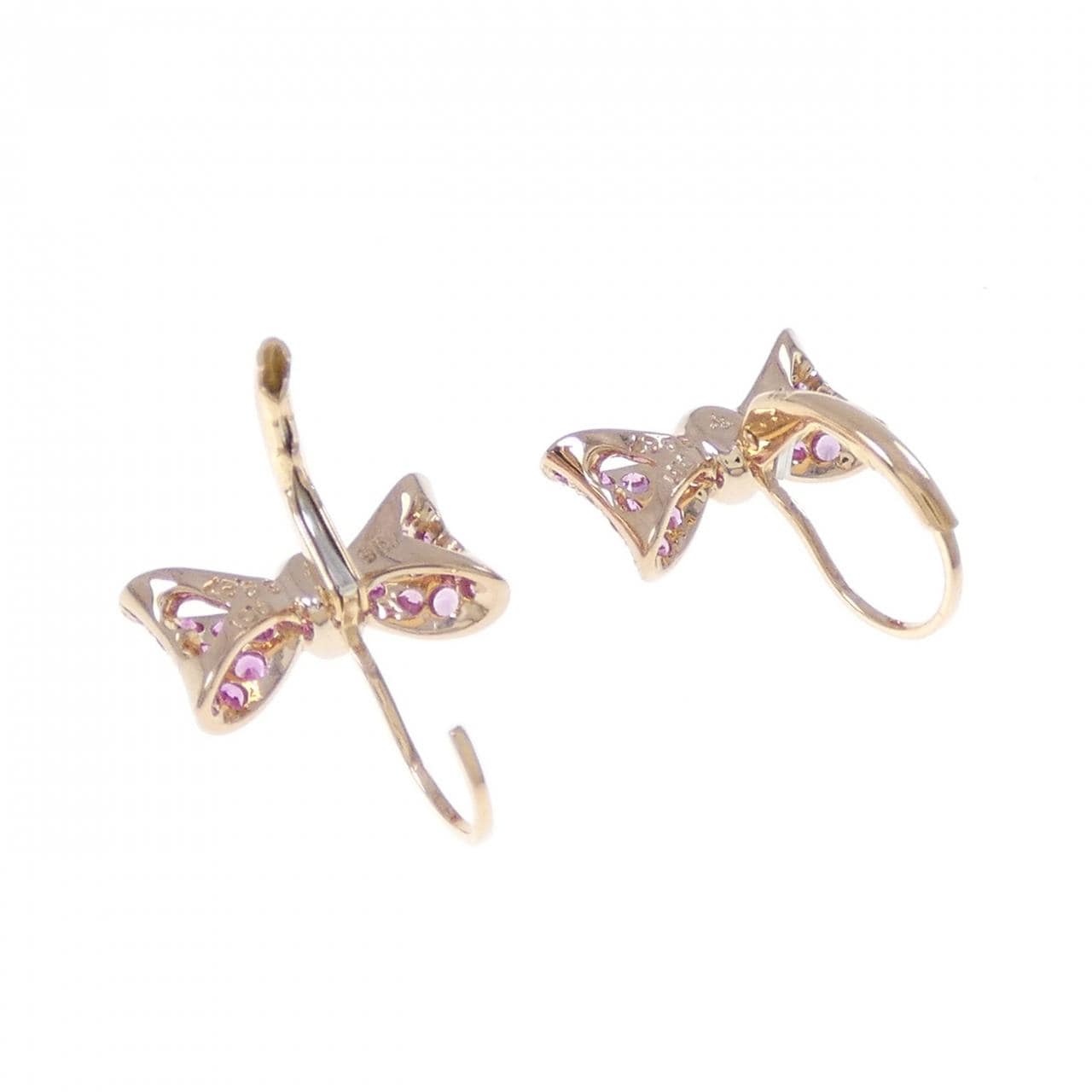 ポンテヴェキオ リボン ピアス 0.54CT