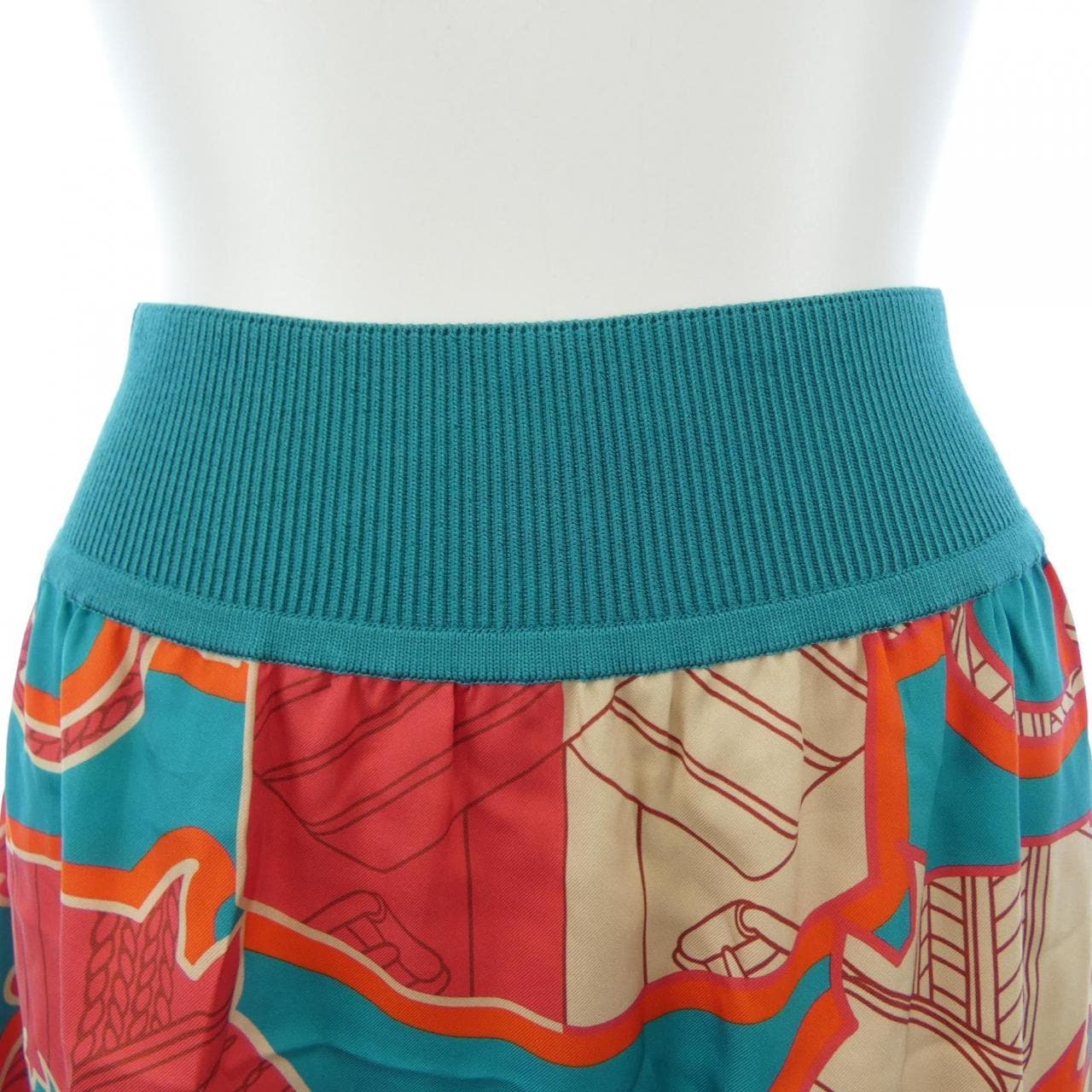 エルメス HERMES TATERSALE EN ZIGZAG 2E2807DN ツイルレーヌ スカート