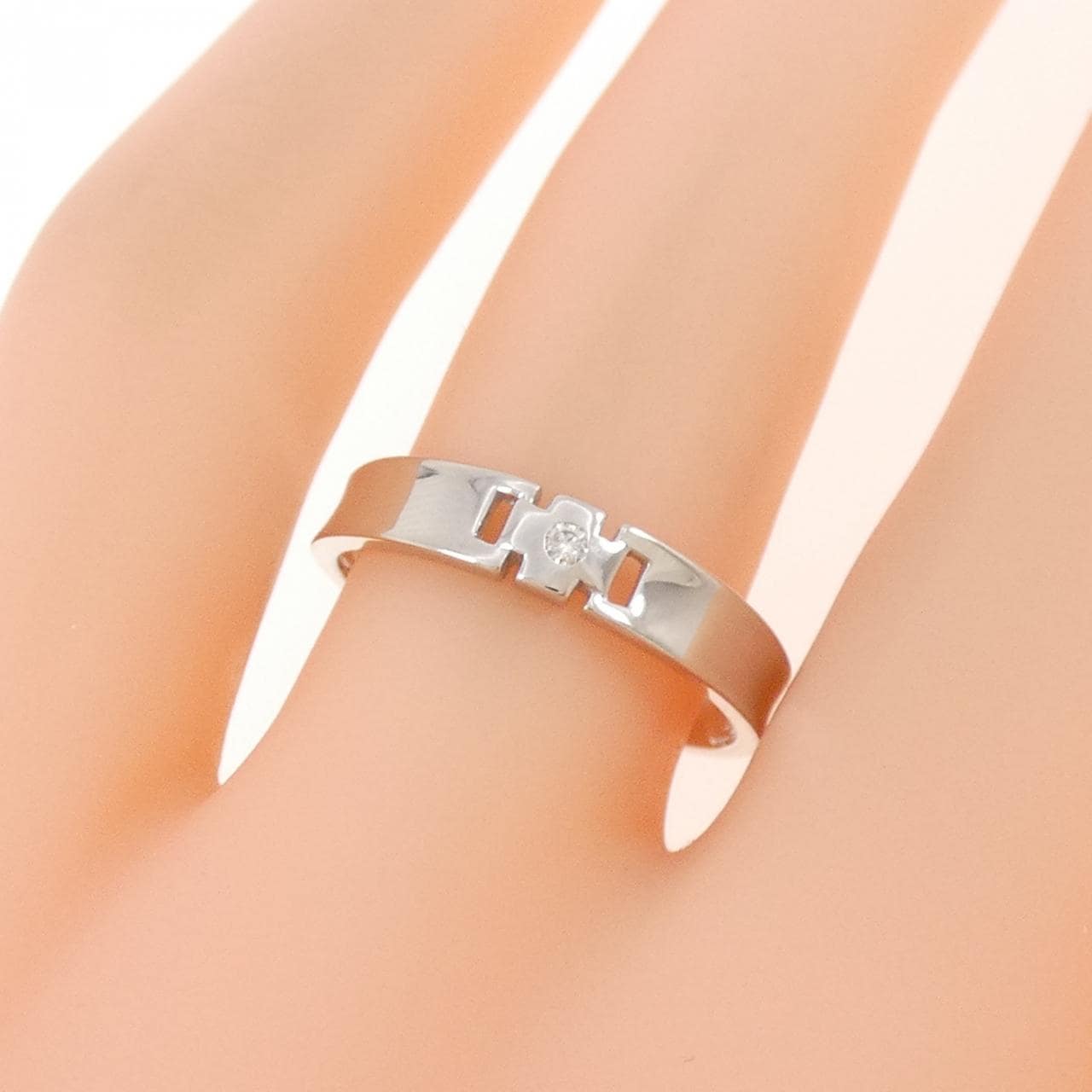 K10WG ダイヤモンド リング 0.01CT