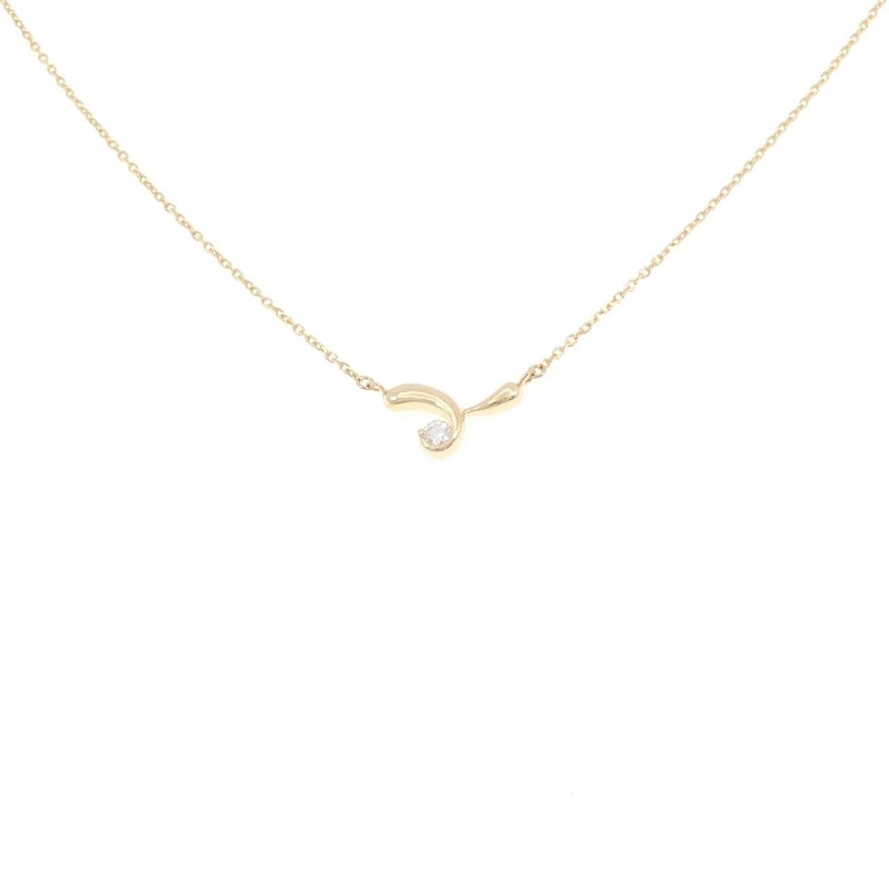 K18YG ダイヤモンド ネックレス 0.09CT