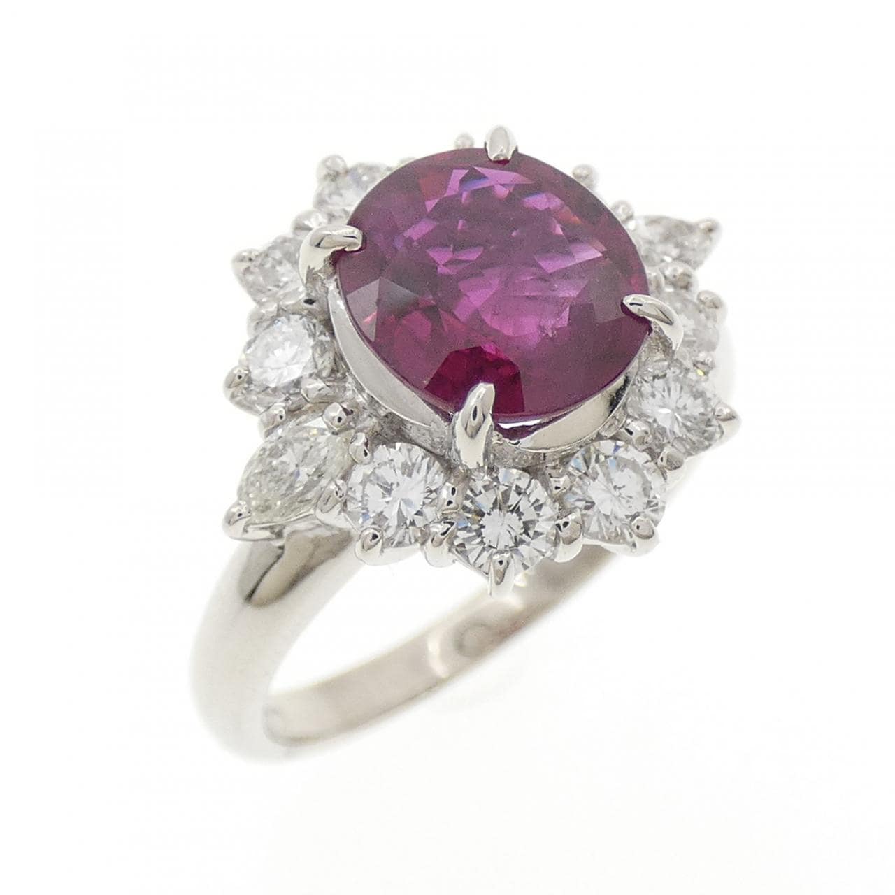 PT900 ルビー リング 2.19CT