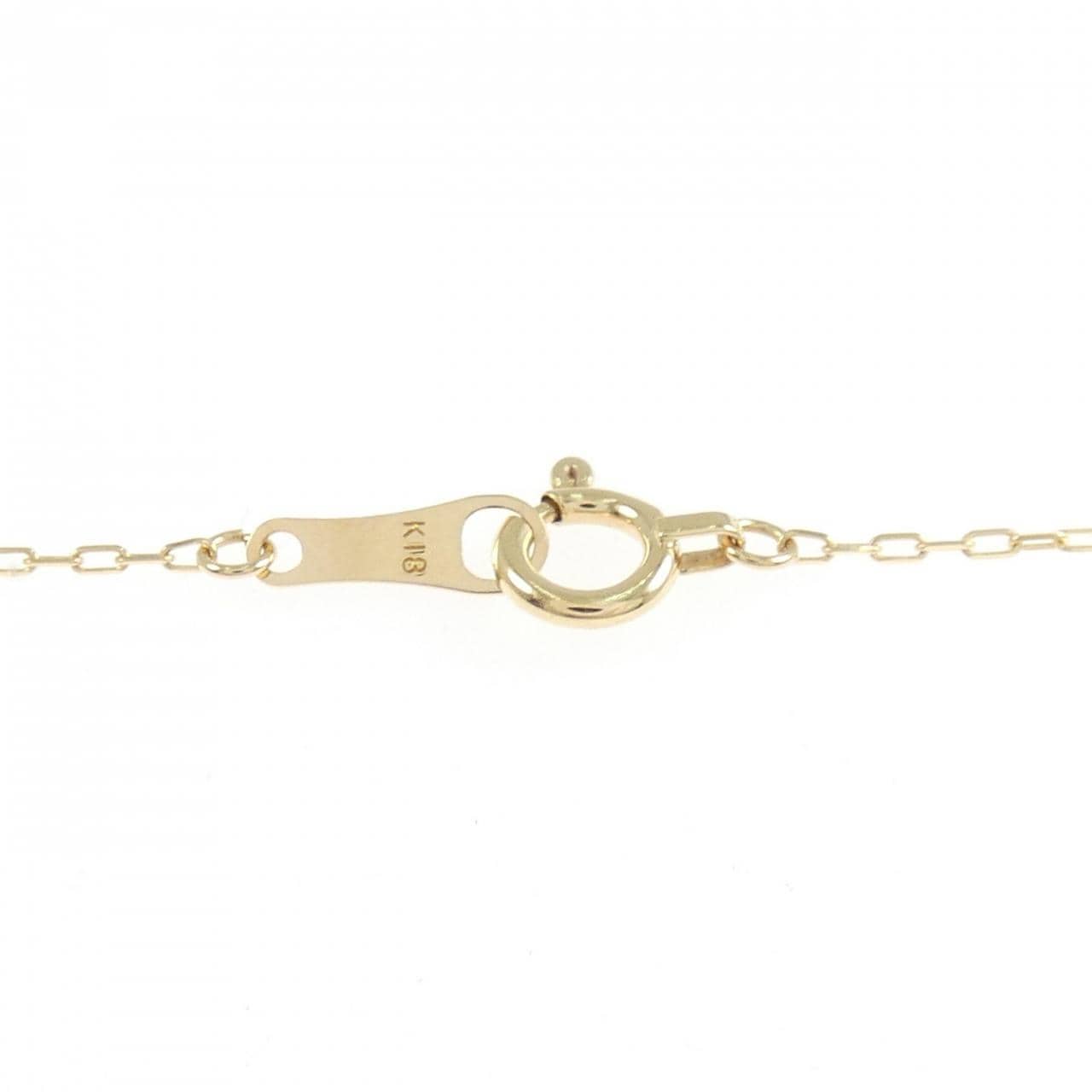 K18YG ソリティア ダイヤモンド ネックレス 0.18CT