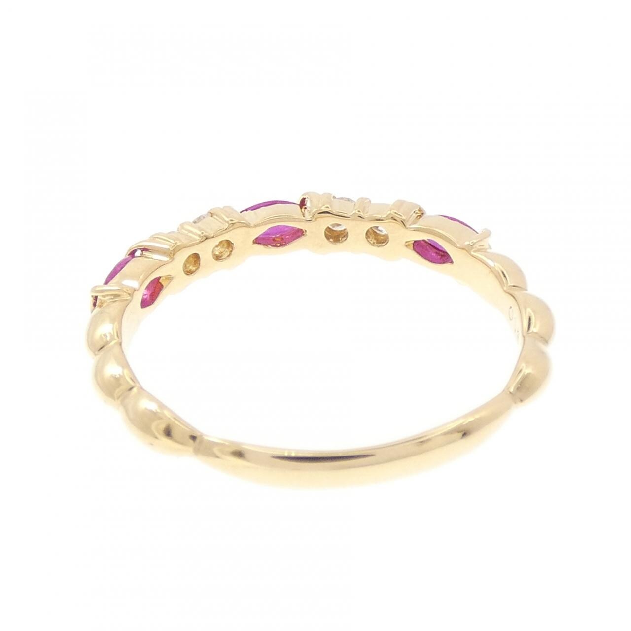 K18YG ルビー リング 0.23CT