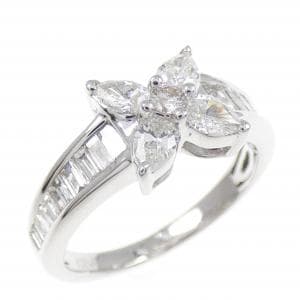 K18WG ダイヤモンド リング 0.41CT