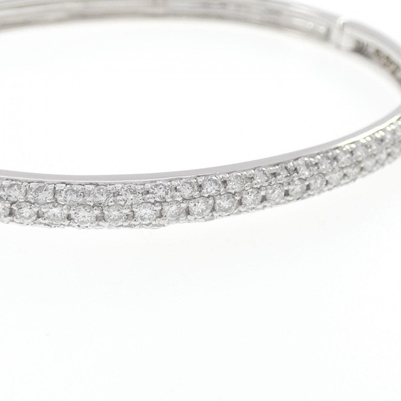 PT900/K14WG ダイヤモンド バングル 2.00CT