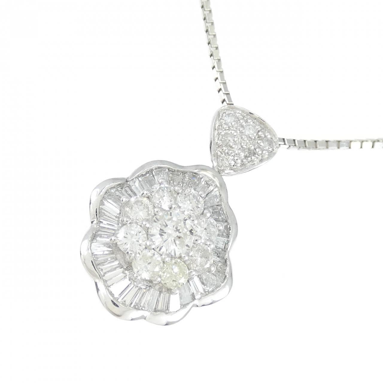 PT900/PT850 ダイヤモンド ネックレス 2.00CT