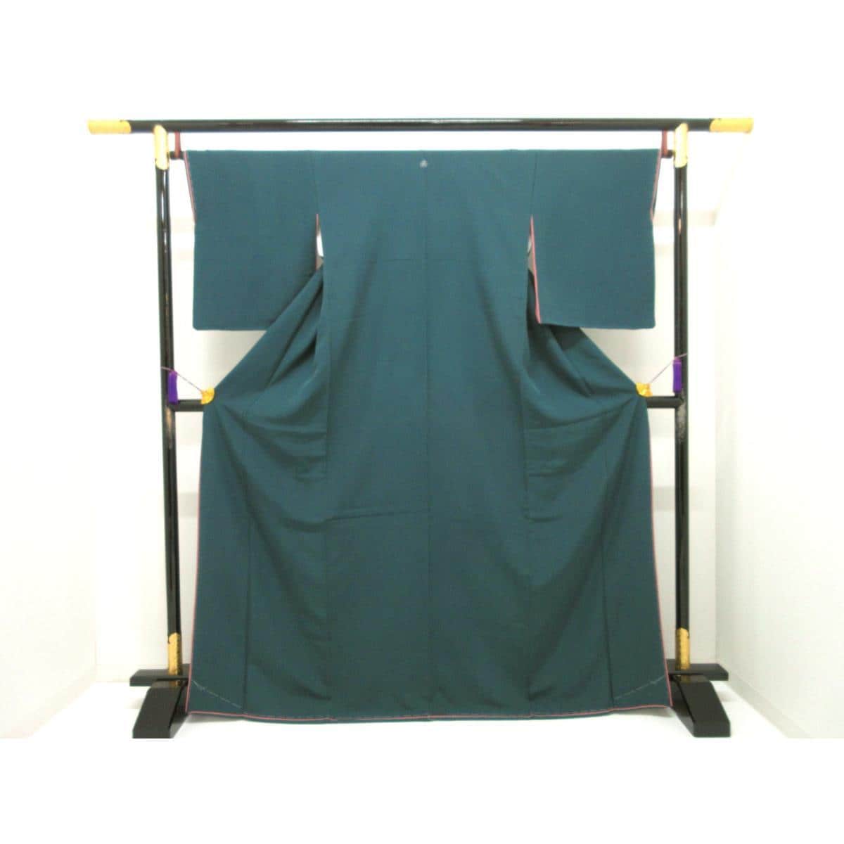 【未使用品】色無地　丸に三ツ柏