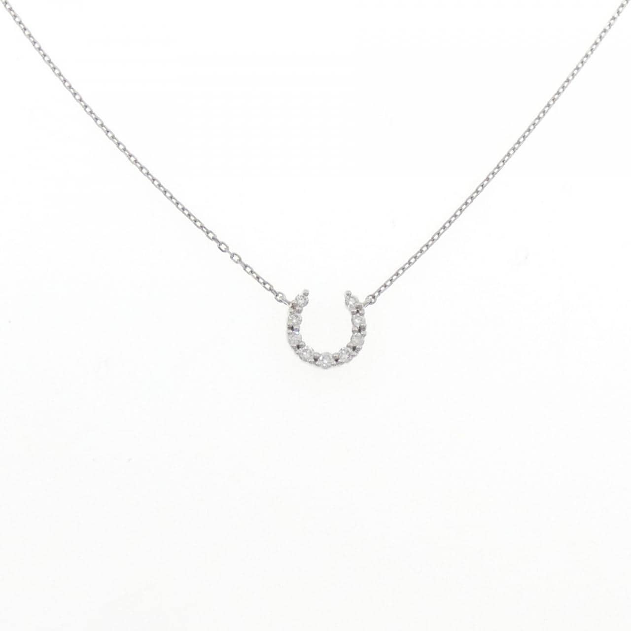 4゜C ホースシュー ダイヤモンド ネックレス