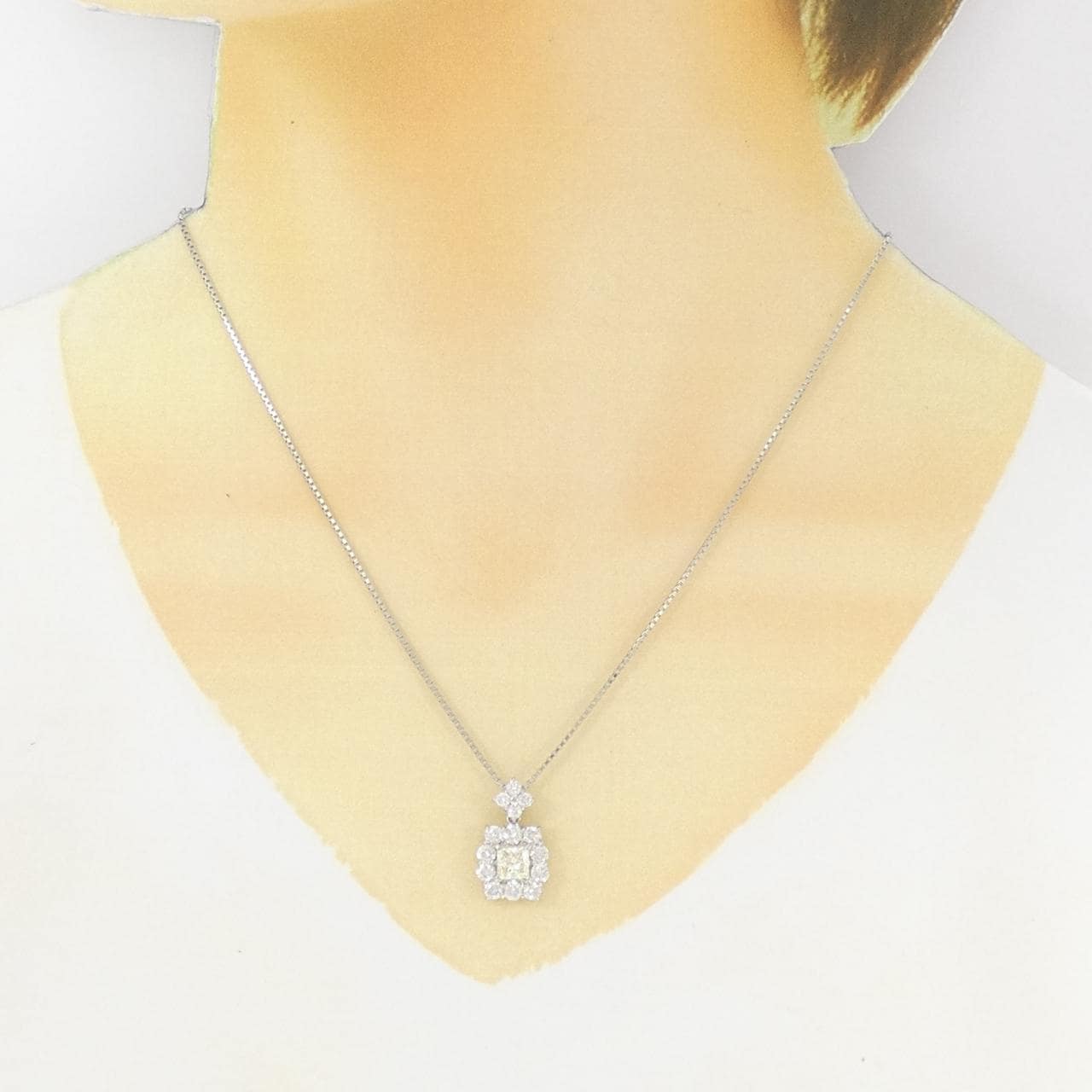 PT900/PT850 ダイヤモンド ネックレス 0.767CT