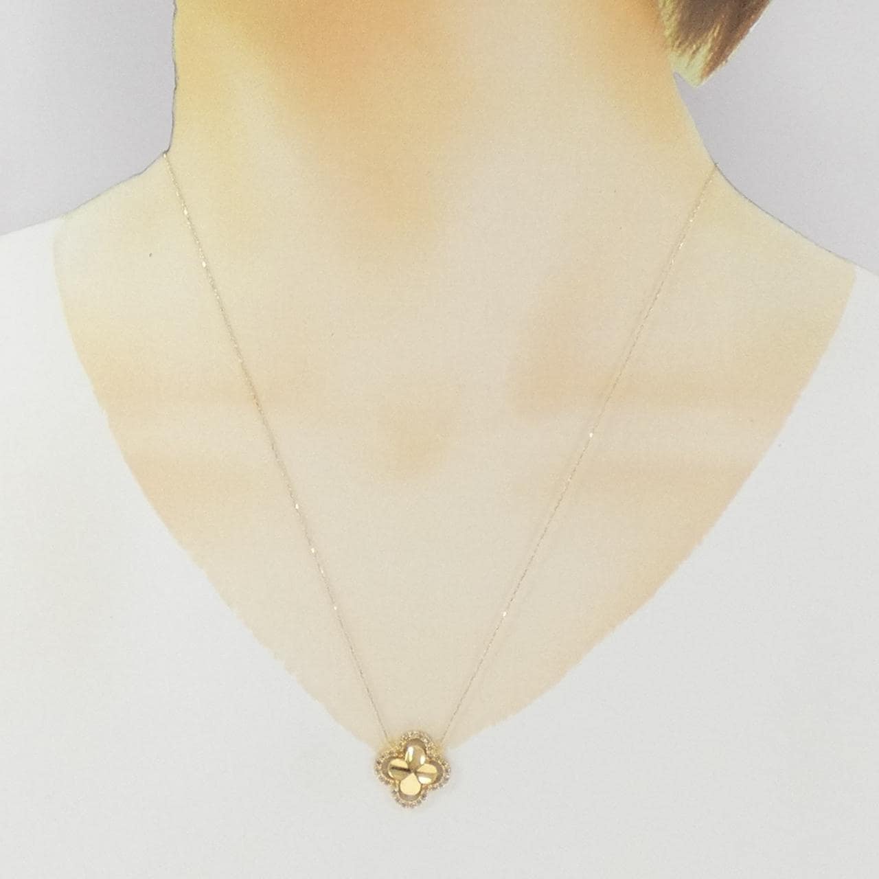 K18YG ダイヤモンド ネックレス 0.40CT