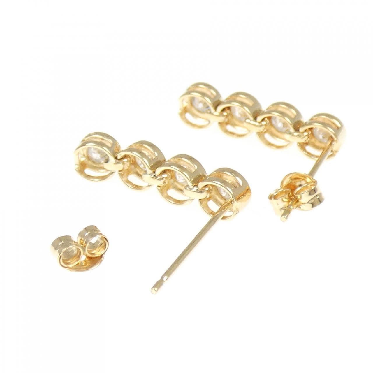 K18YG Diamond earrings 0.50CT