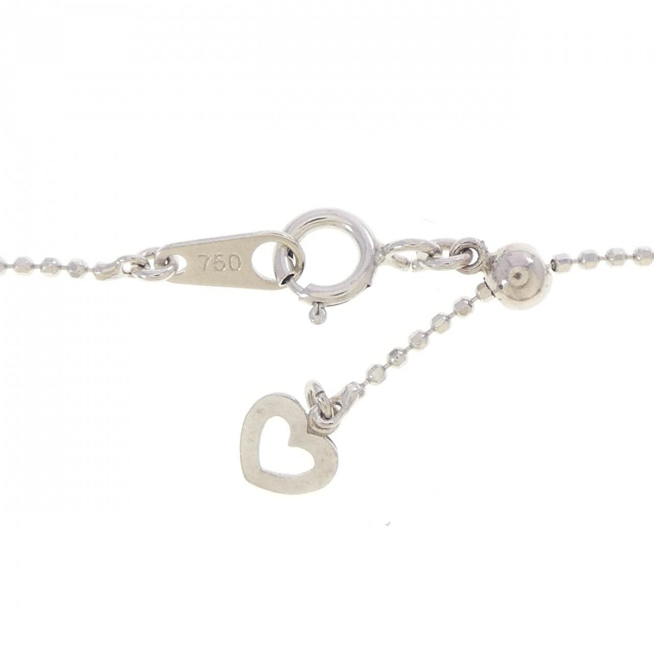 K18WG/750WG バスタマイト ネックレス 1.02CT