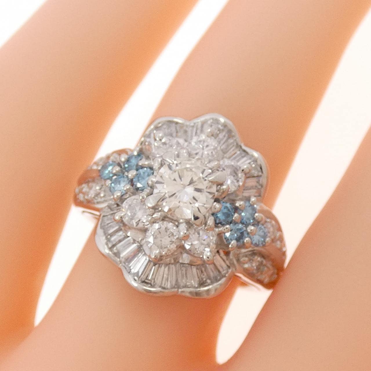 PT900 ダイヤモンド リング 1.30CT