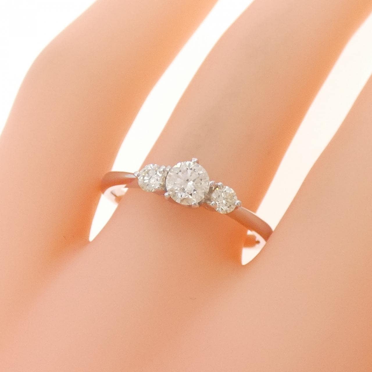 K18WG ダイヤモンド リング 0.50CT