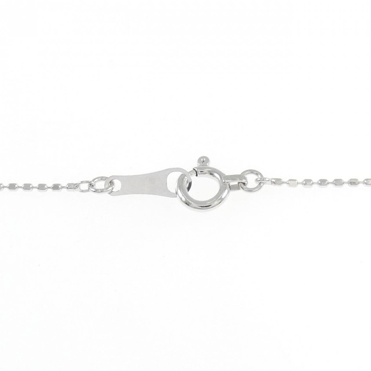 K18WG クロス ダイヤモンド ネックレス 0.03CT