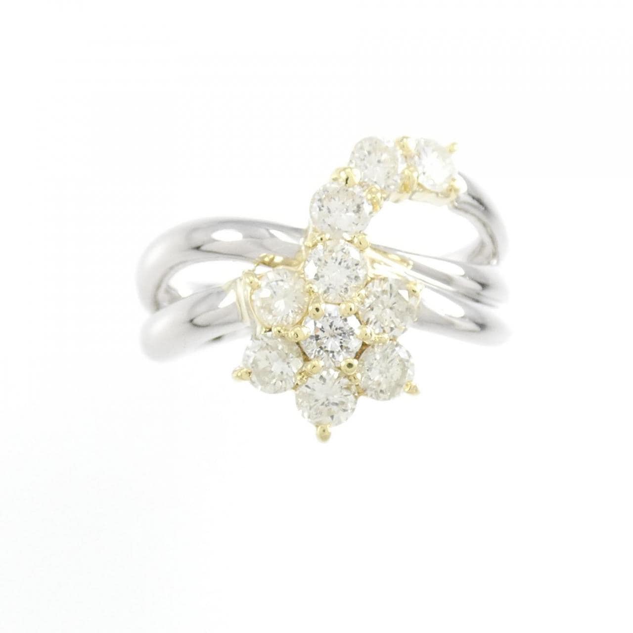 PT/K18YG Flower Diamond Ring 1.00CT