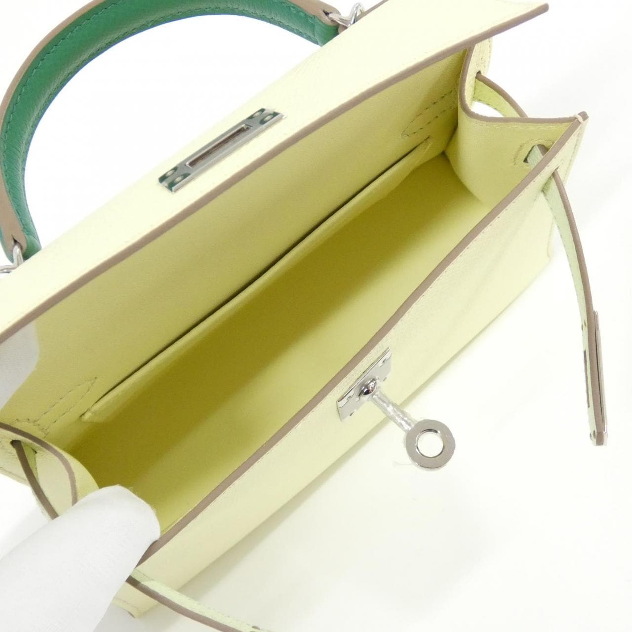 【未使用品】エルメス ミニ ケリー2 トリコロール MINI 082732CK バッグ