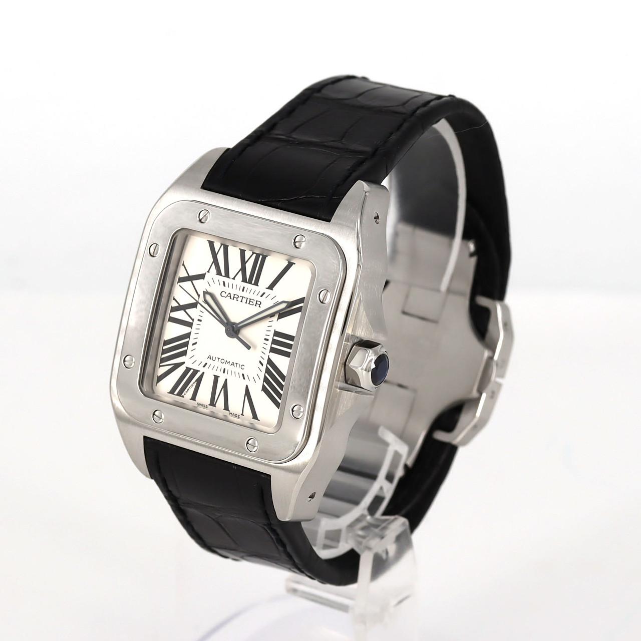 カルティエ サントス100LM 1904-2004刻印 W20076X8 SS 自動巻