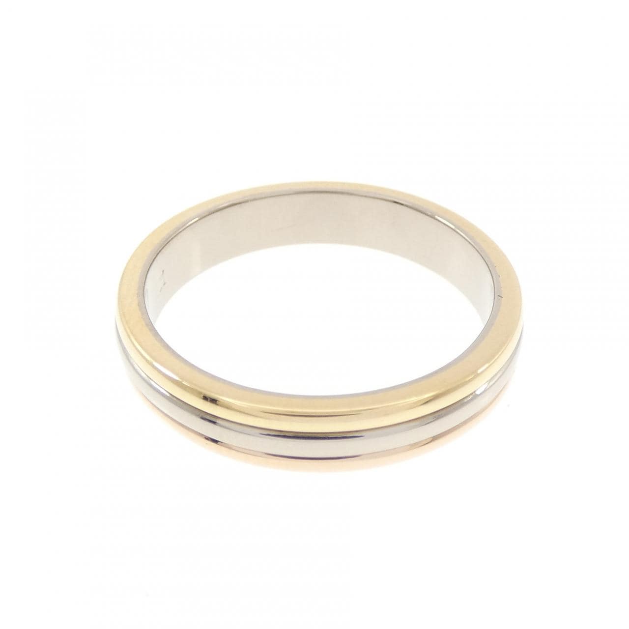 カルティエ スリーゴールドウェディング リング