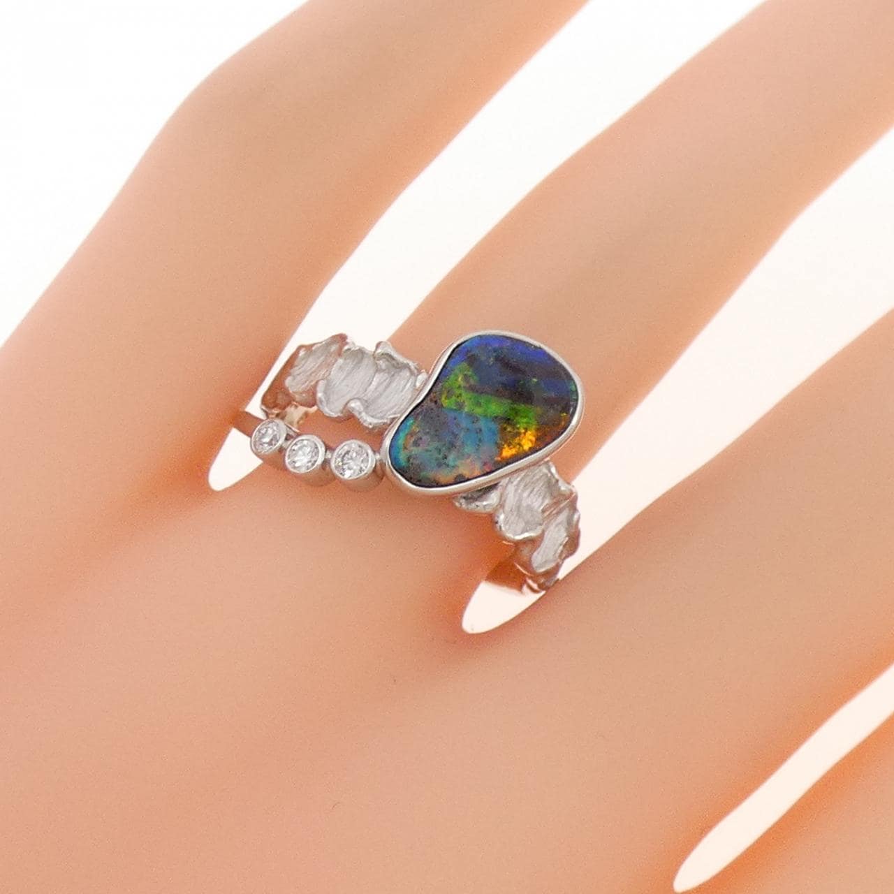 松沢安行 ボルダーオパール リング 1.51CT