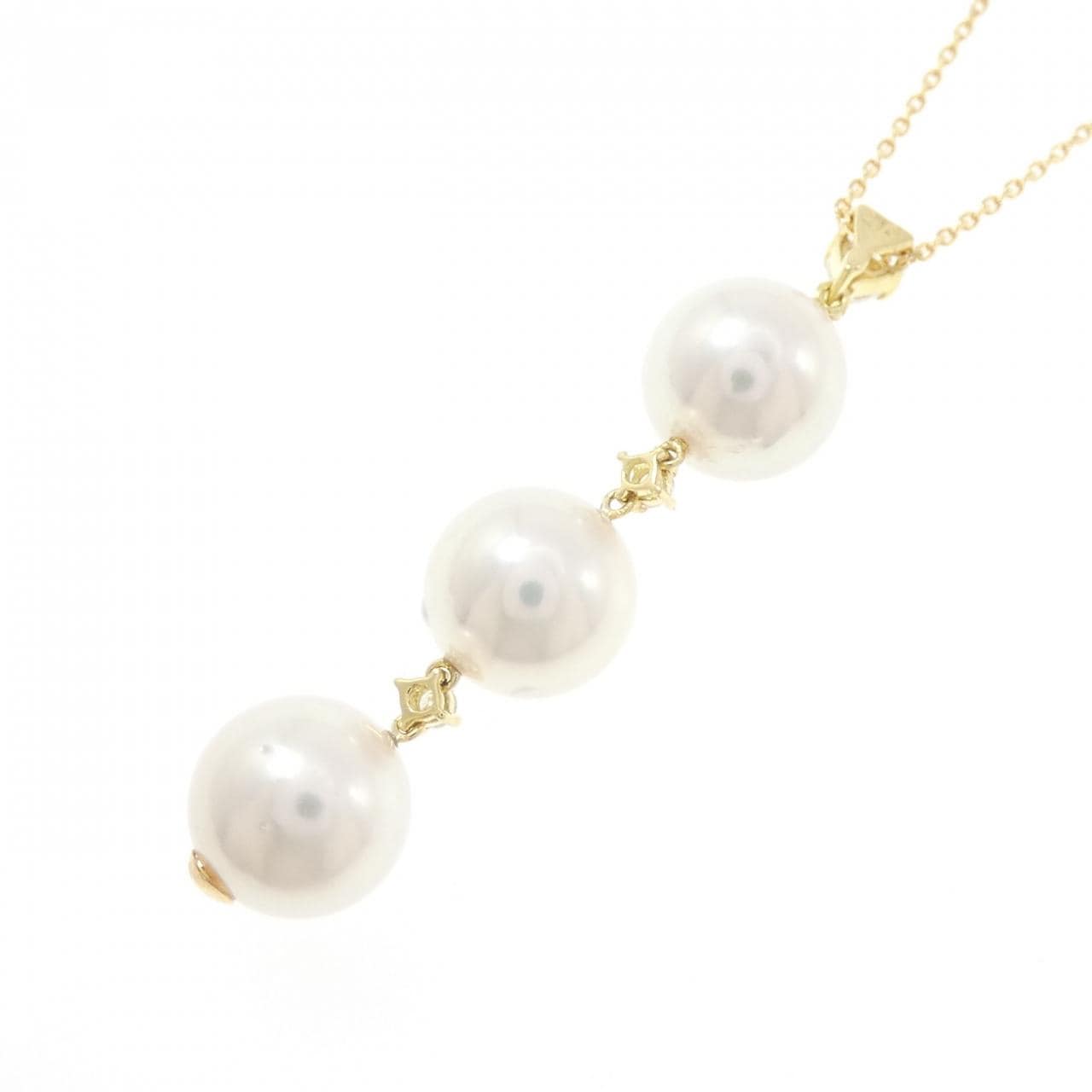 K18YG アコヤパール ネックレス 9.8mm