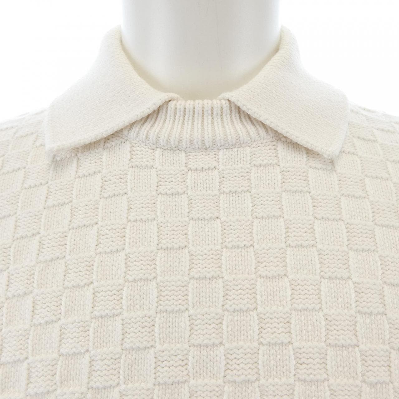 ルイヴィトン LOUIS VUITTON LVダミエウールブレンドプルオーバー HPN63WTZ8 ニット