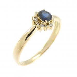 K18YG サファイヤ リング